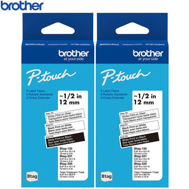 Brother P-touch Btag Label Tape 2 Pack