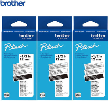Brother P-touch Btag Label Tape 3 Pack
