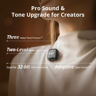 DJI DJI Mic 3 (1 TX + 1 RX) Advanced Mini Wireless Microphone