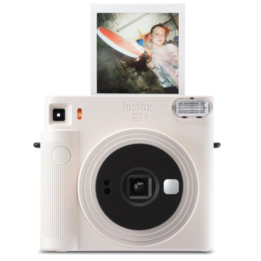 Fujifilm Instax Square SQ1 Instant Camera - Chalk White with Film and Case