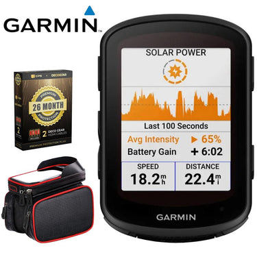 Garmin Edge 840 Solar, Compact GPS Cycling Computer +26 Months Protection Bundle