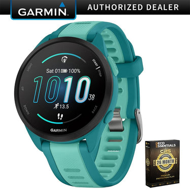 Garmin Forerunner 165 Music Smart Watch Turquoise + Aqua + 26 Month Protection