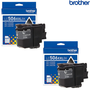 Brother Genuine Super High Yield Black Ink Cartridge 2 Pack
