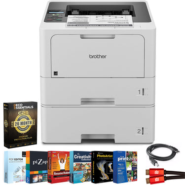 Brother HL-L5210DWT Business Printer with 26-Month Plan, HDMI & USB Cables