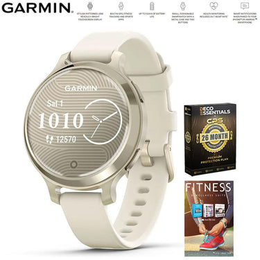 Garmin Lily 2 Active Smartwatch Gold with 26 Month Protection and Fitness Suite
