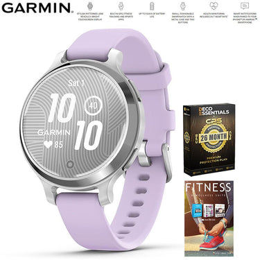Garmin Lily 2 Active Smartwatch Silver with 26 Month Protection & Fitness Suite