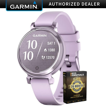 Garmin Lily 2 Smartwatch Metallic Lilac with Lilac Band + 26 Month Protection