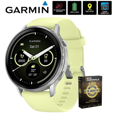 Garmin Venu 4 45 mm GPS Smartwatch Silver with Citron Band + 26 Month Protection