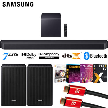 Samsung Q series Soundbar HW-Q900F 7.1.2 ch Subwoofer (2025) w/ Rear Speaker Bundle