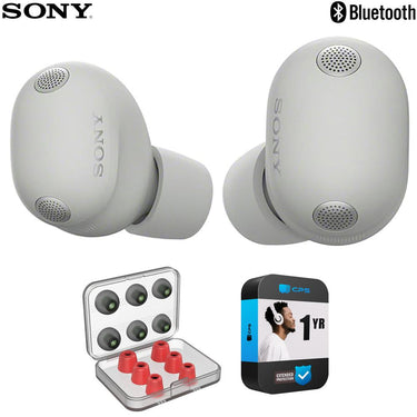 Sony The Best Truly Wireless Noise Cancelling Earbud Silver+1 Yr Warranty Bundle