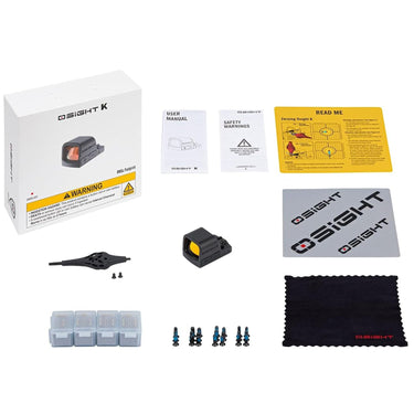 OSIGHT K-RD Red 6 MOA Open Reflex Sight — RMSc Footprint