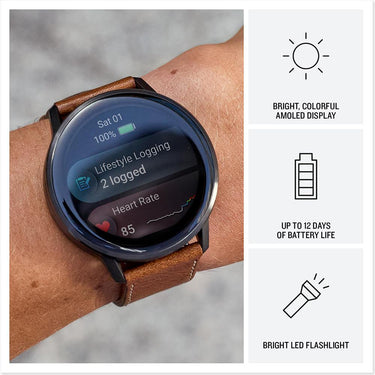 Garmin Venu 4, 45mm Health & Fitness GPS Smartwatch, Slate + Accessories Bundle