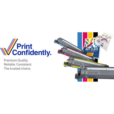 Brother Standard-Yield Toner 4 Pack C/M/Y/BK + Tech Smart USA Printer Softwares