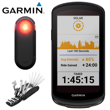 Garmin Edge 1040 Solar GPS Cycling Bike Computer + Cycling Accessories Bundle