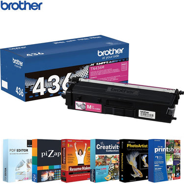 Brother Super High-yield Toner Cartridge with Tech Smart USA Printer Softwares
