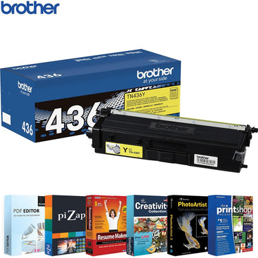 Brother Super High-yield Toner Cartridge with Tech Smart USA Printer Softwares