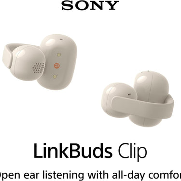 Sony LinkBuds Clip Open-Ear Truly Wireless Earbuds - Greige WFLC900/C