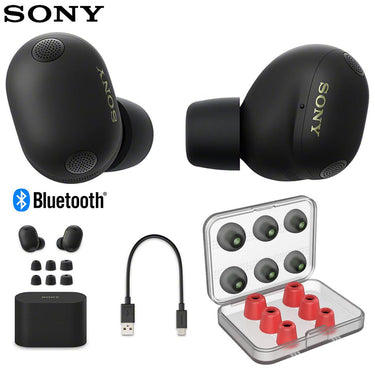 Sony WF-1000XM6 The Best Truly Wireless Noise Cancelling Earbuds + Earbud Tips Bundle