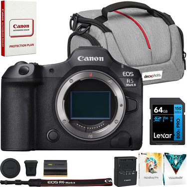 Canon EOS R5 Mark II Full Frame Mirrorless Camera Body with Accessories Bundle