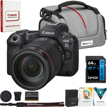 Canon EOS R5 Mark II Full Frame Mirrorless Camera+Lens Kit + Accessories Bundle