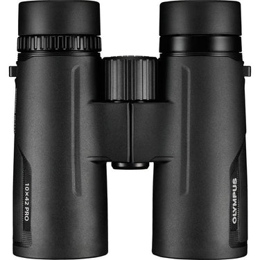 OM Digital Solutions 10x42 PRO Compact Waterproof Roof Prism Binoculars, Black (V501021BU000)