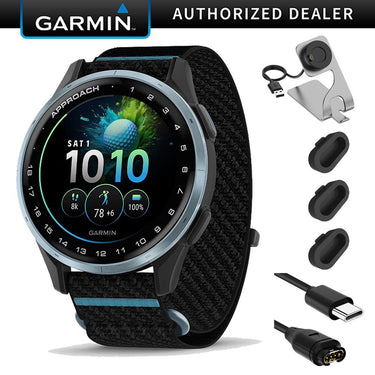 Garmin Approach J1 GPS Watch with Charge Dock Dust Covers and USB C Cable Kit