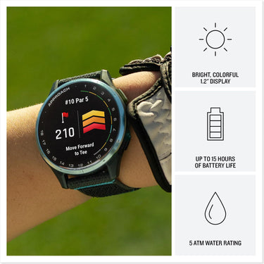 Garmin Approach J1 GPS Watch with Charge Dock Dust Covers and USB C Cable Kit