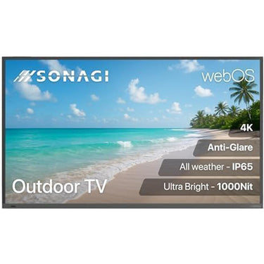 Sonagi Helios 65" UHD 4K Full Sun Outdoor TV +2YR Warranty + Deco Gear Accessory Bundle