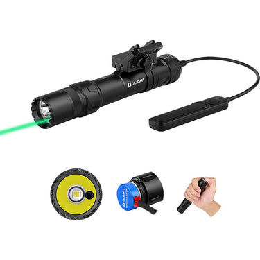 OLIGHT Odin GL M Rail Mounted Tactical Light with 1500 Lumens, Green Beam