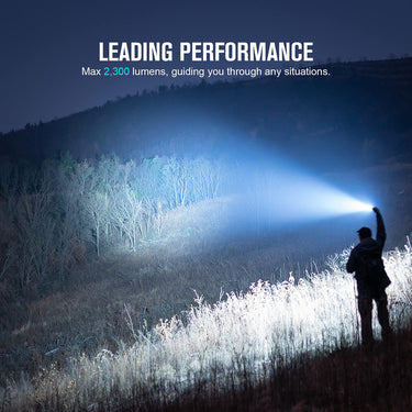 OLIGHT Warrior 3S 2,300 Lumens High Beam Tactical Flashlight, Black