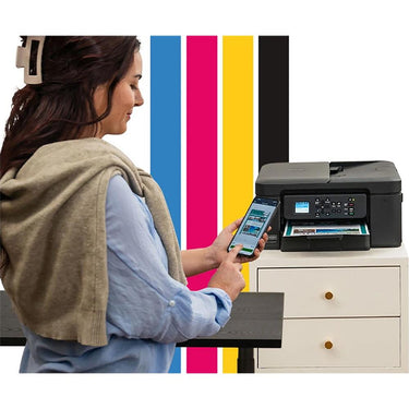 Brother Work Smart 1360 Inkjet All-in-One Printer with 26-Month Plan, HDMI & USB Cables