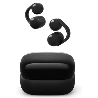 Sony LinkBuds Clip Open-Ear Truly Wireless Earbuds Black + 1 Yr Warranty Bundle