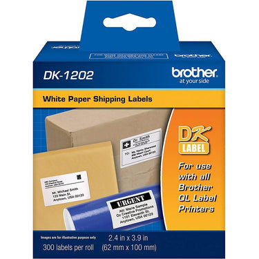 Brother Professional Ultra Flexible Label Printer with 600 White Paper Labels