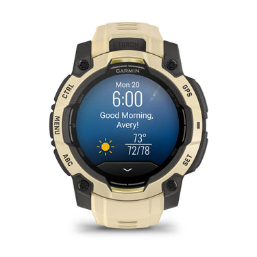 Garmin Instinct 3 - 45 mm Outdoor GPS Smartwatch, AMOLED, Citrine with Citrine Band