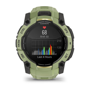 Garmin Instinct 3 - 50 mm Outdoor GPS Smartwatch, AMOLED, Fern Green w/ Fern Green Band