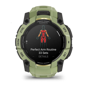 Garmin Instinct 3 - 50 mm Outdoor GPS Smartwatch, AMOLED, Fern Green w/ Fern Green Band