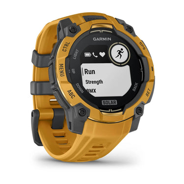 Garmin Instinct 3 - 45 mm Outdoor GPS Smartwatch, SOLAR, Sunburst w/ Sunburst/Gray Band