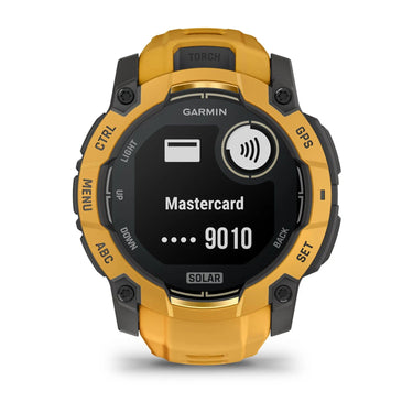 Garmin Instinct 3 - 50 mm Outdoor GPS Smartwatch, SOLAR, Sunburst w/ Sunburst/Gray Band
