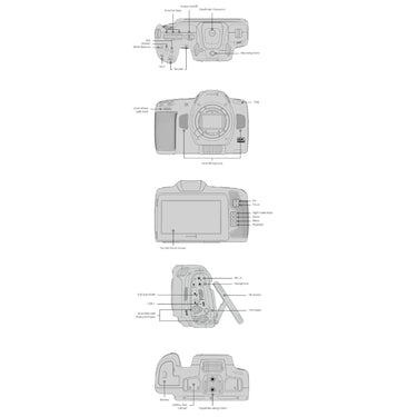Blackmagic Design Cinema Camera 6K, Full Frame Sensor, L Mount