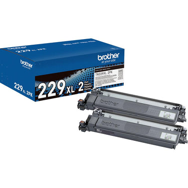 Brother Genuine High Yield Toner Cartridge Black Twin Pack + Printer Softwares