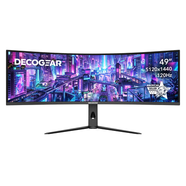 Deco Gear 49" Curved Ultrawide 32:9 R1000 Monitor | 5120x1440 | 120 Hz | USB-C 98 W PD