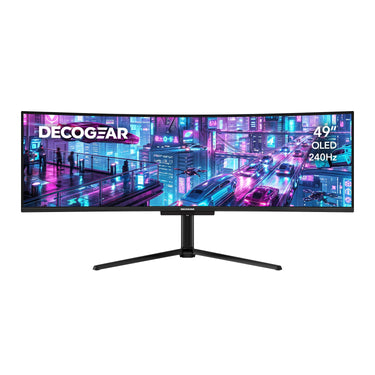 Deco Gear 49" QD-OLED 240Hz Curved Ultrawide Gaming Monitor 5120x1440 32:9 0.03ms HDR400