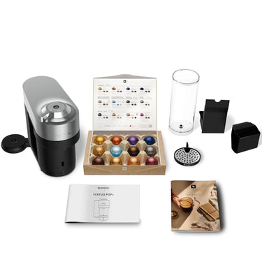 Nespresso Vertuo Pop+ Deluxe Coffee and Espresso Maker by Breville, Titan Grey