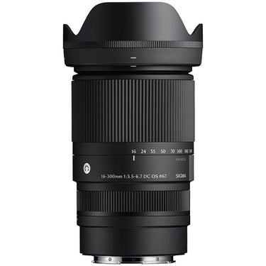 Sigma 16-300mm F3.5-6.7 DC OS Contemporary Lens (Canon RF) with Lexar 64GB Card