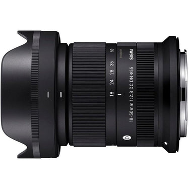 Sigma 18-50mm F2.8 DC DN C lens Canon RF Mount with Lexar 64GB Memory Card