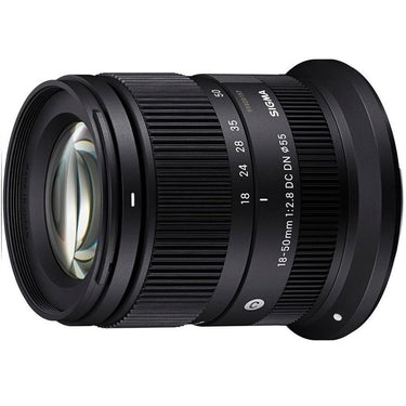 Sigma 18-50mm F2.8 DC DN C lens Canon RF Mount with Lexar 64GB Memory Card