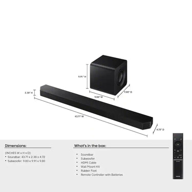 Samsung HWQ800H 5.1.2 ch. Q-series Dolby Atmos Soundbar System (2026)