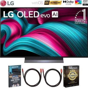 LG 48 Inch Class C5 Series OLED Smart webOS TV 2025 + 26 Month Protection Bundle