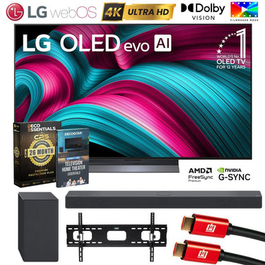 LG 55" C5 OLED evo 4K UHD TV (2025) w/ SC9S Soundbar + 26 Month Protection Bundle