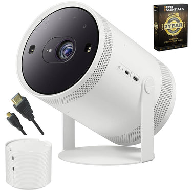 Samsung The Freestyle Projector 2nd Gen w/Gaming Hub +Battery Base + 2YR Warranty Bundle